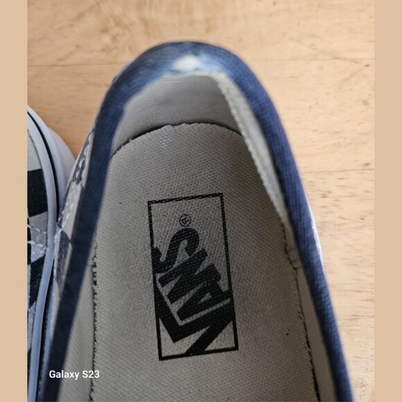 Vans Ward Unisex Canvas Checkerboard Sneaker Black & white size 8 women 6.5 Men - Picture 9 of 11